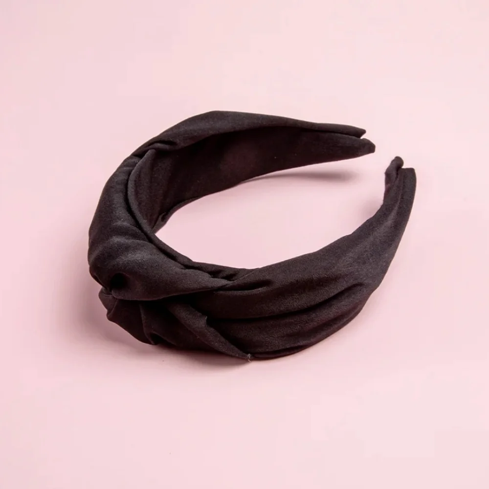 NEW THE BEACHWAVER CO. Black Knotted Headband